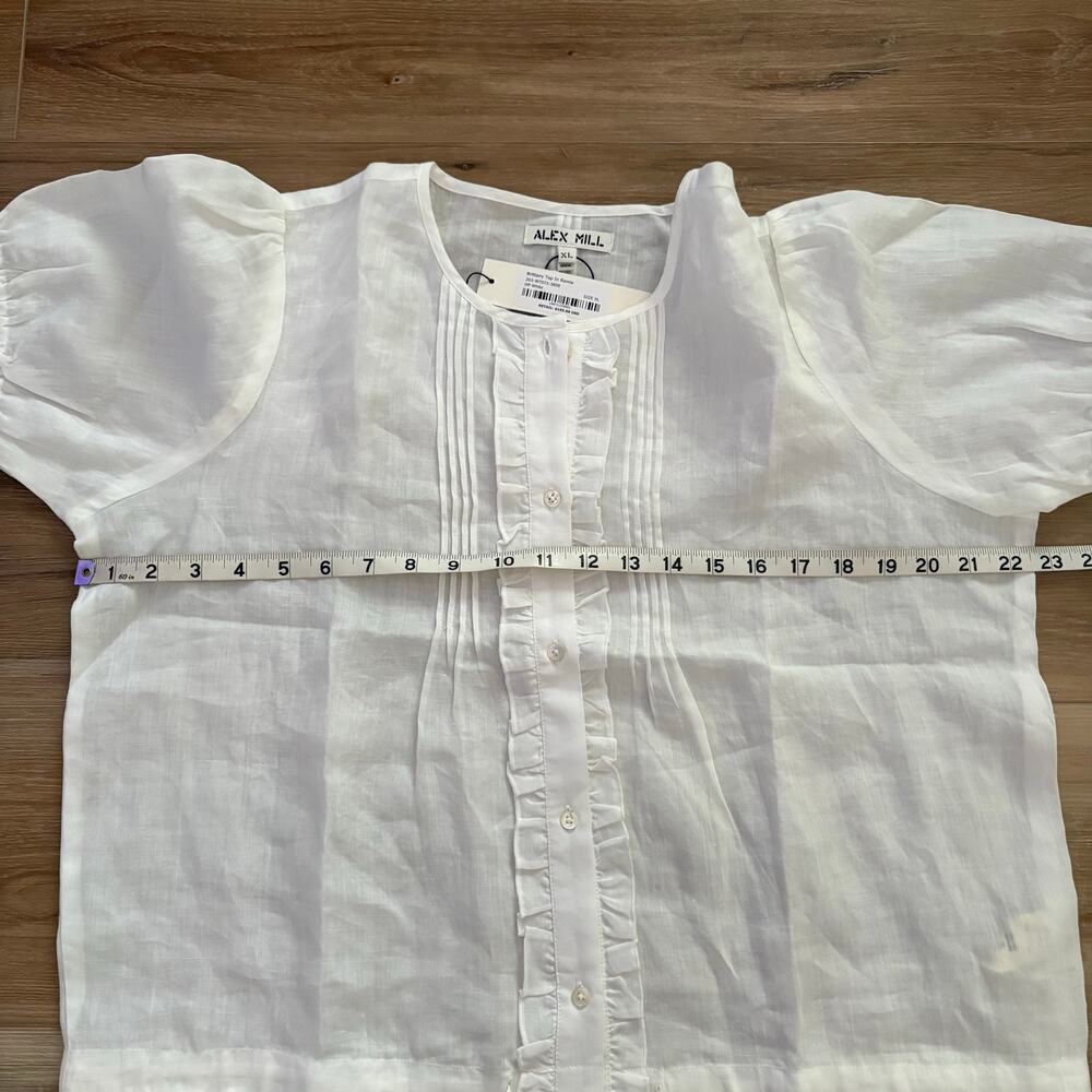Alex Mill Brittany Top Off White XL - Picture 4 of 7